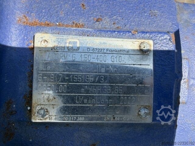 Pompe à vide KSB RDL G150-400