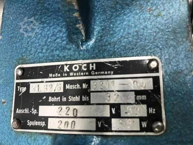 Magnetboormachine, Magnet-boormachine MK2, Kernboormachine, Metaalkernboormachine DR. BENDER / KOCH EK 323