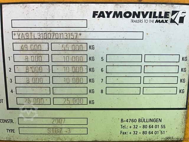Alçak yükleyici yarı römork Faymonville STBZ3