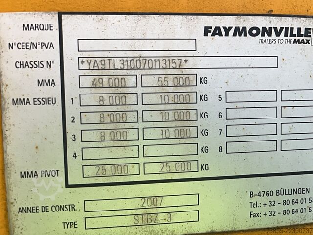 Alçak yükleyici yarı römork Faymonville STBZ3