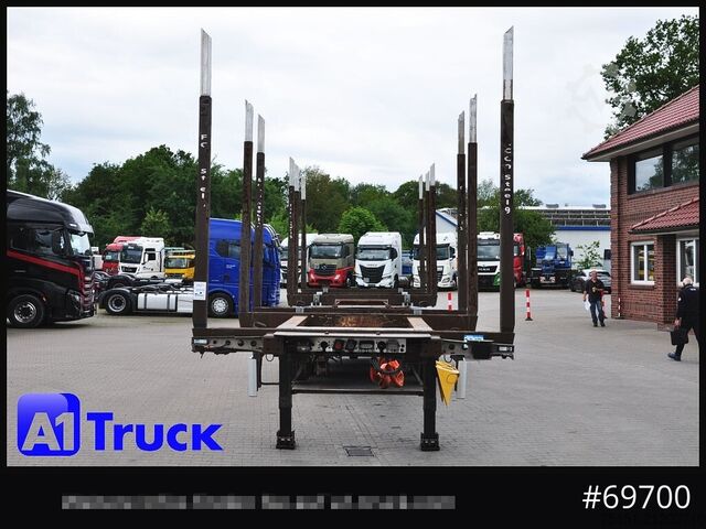 Log semitrailer DOLL H3L-14XL Holz Tele, Lenkachse 275 tkm.