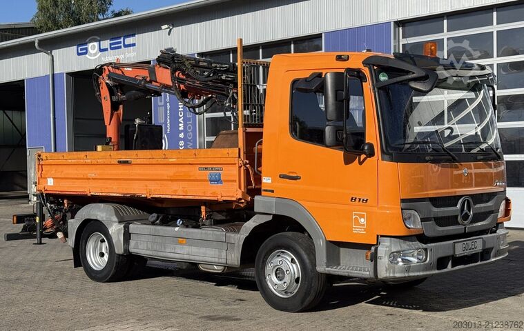 Truck-mounted crane van MERCEDES-BENZ ATEGO 818 4x2 Kipper Kran Atlas 65.2-A3 *Funkst.
