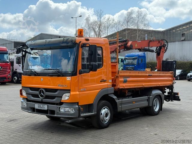 Tipper van MERCEDES-BENZ ATEGO 818 4x2 Kipper Kran Atlas 65.2-A3 *Funkst.