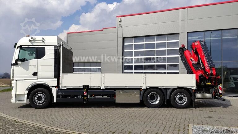 Vrachtwagen met kraan MAN TGX 26.540 6x2-4 LL Containerpritsche/Fassi 545