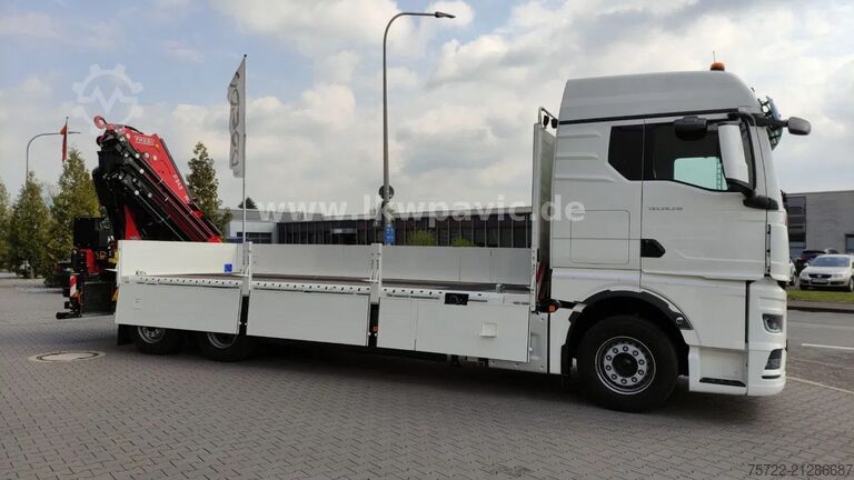 Vrachtwagen met kraan MAN TGX 26.540 6x2-4 LL Containerpritsche/Fassi 545