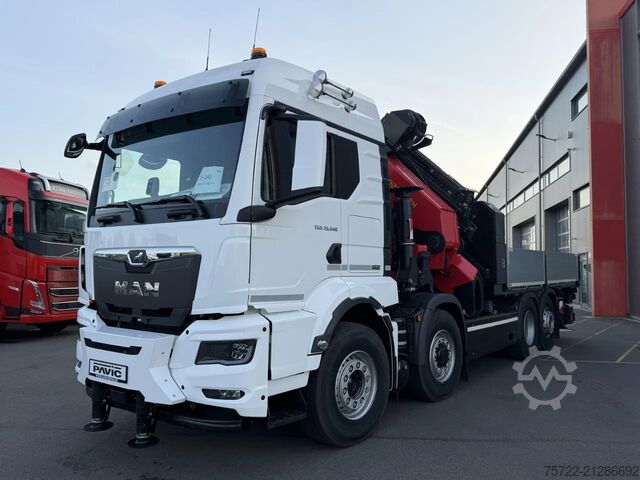 Vrachtwagen met kraan MAN TGS 35.540 8x2H-6 BL Pritsche Palfinger 92002-SH