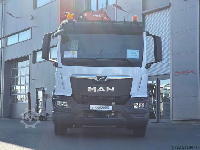 3 oldalú billenő MAN TGM 18.320 4x2 BL Krankipper Fassi 195