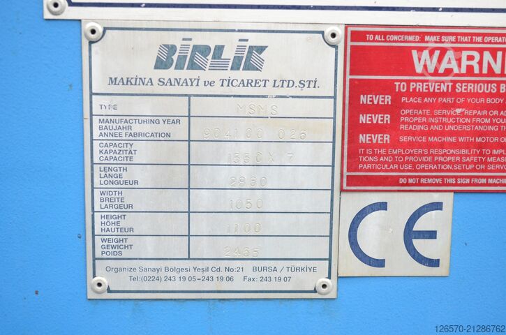 Cylinder Birlik MSMS 150-180