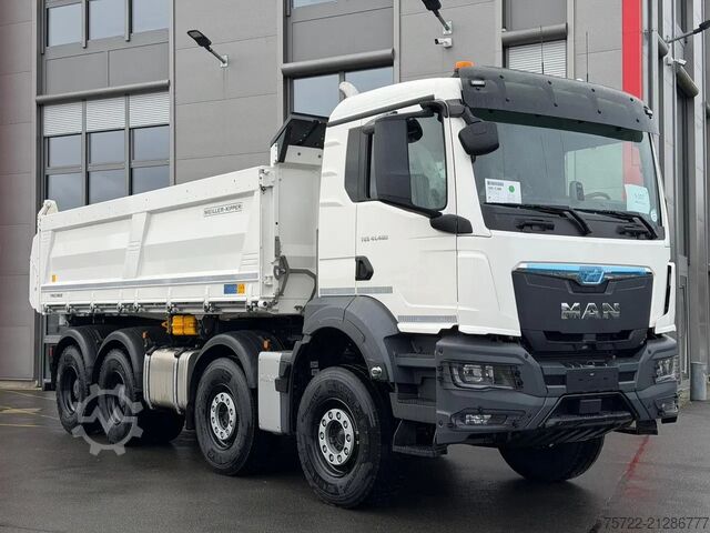 3-zijdige kipper MAN TGS 41.480 8x4 BB mit Meiller 3-Seitenkipper