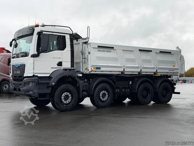 3-zijdige kipper MAN TGS 41.480 8x4 BB mit Meiller 3-Seitenkipper