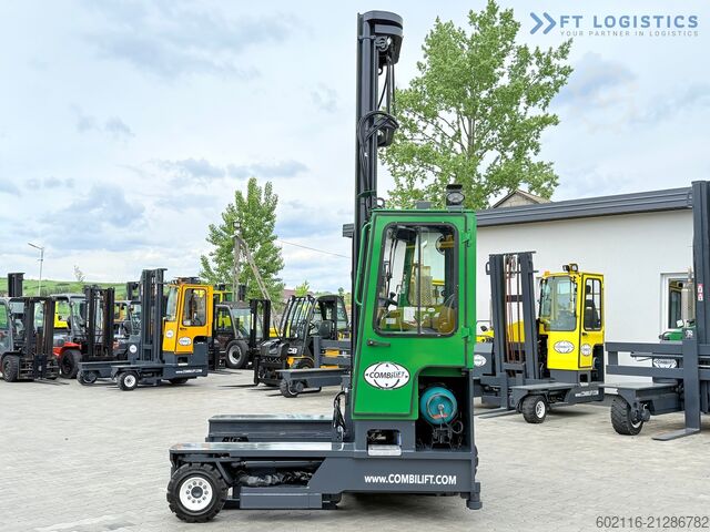 4-way forklift truck Combilift C4000 / GAS / 9300MM / FREE-LIFT / CABIN
