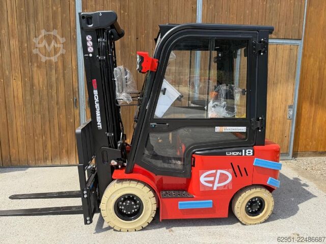 Elektrisk 4 -hjulig gaffeltruck EP EFL 183 LI ION