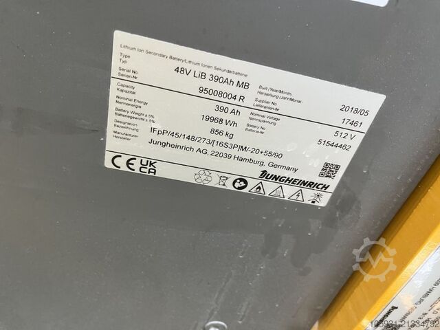 Elektrisk 3 -hjulet gaffeltruck Jungheinrich EFG218k