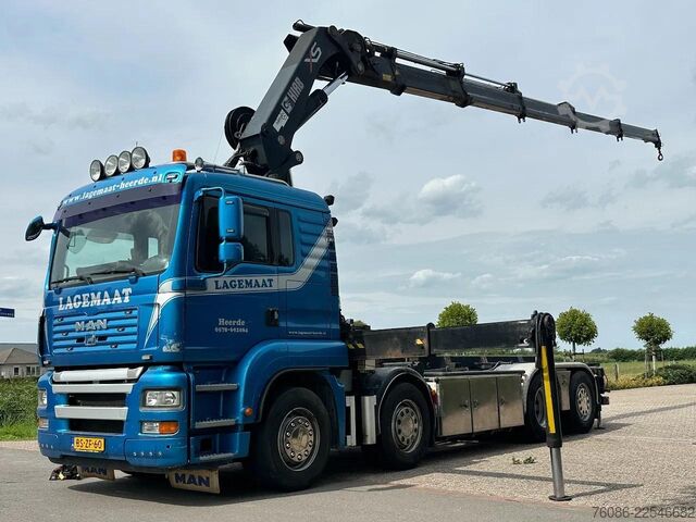 Containertransport (kabelsysteem) MAN TGA 35.440 8x2 HIAB 37TM!!RADIO REMOTE/CONTAINE...
