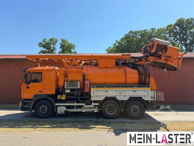 Vacuümtankwagen MAN 27.460 Müller Saug HD Spüler 13m³ +  FB