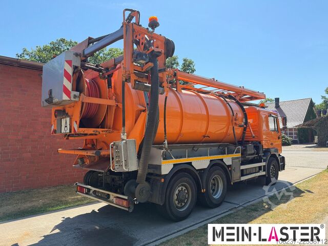 Vacuümtankwagen MAN 27.460 Müller Saug HD Spüler 13m³ +  FB