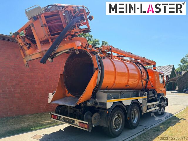 Vacuümtankwagen MAN 27.460 Müller Saug HD Spüler 13m³ +  FB