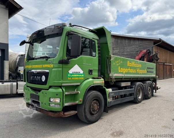 Kiepwagen MAN TGS 28.440 6x4 H-2 BL Hydrodrive Allrad Bj13