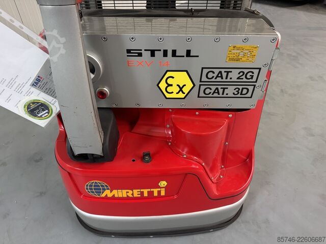 EXV 14 C * DEMÓ * Atex EX * Miretti 2G / Z1 & 3D / Z22 * ÚJ akkumulátor !! STILL EXV 14 C * DEMO * Atex EX * Miretti 2G / Z1 & 3D / Z22 * NEW battery !!