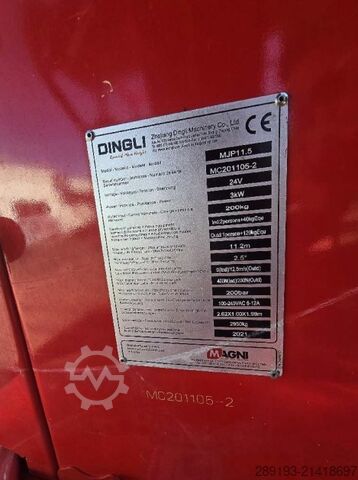 Telemastbühne MAGNI MJP 11.5 Elektro 11,20 m