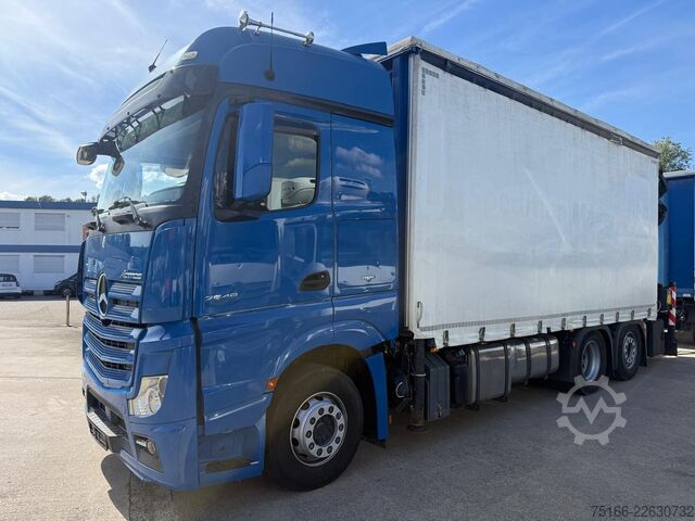 LKW mit Pritsche (offen) MERCEDES-BENZ ACTROS 2548 L Pritsche PALFINGER PK 34002*FLYJIB