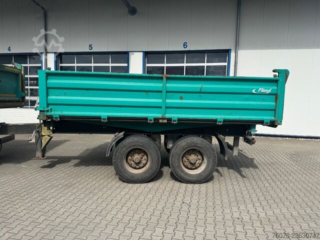 Reboque basculante trilateral FLIEGL 18t Tandem Stahl 3-Seiten Kipper