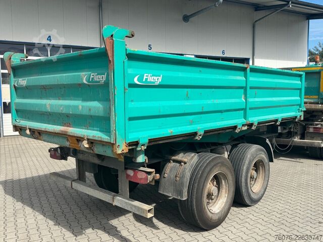 Reboque basculante trilateral FLIEGL 18t Tandem Stahl 3-Seiten Kipper