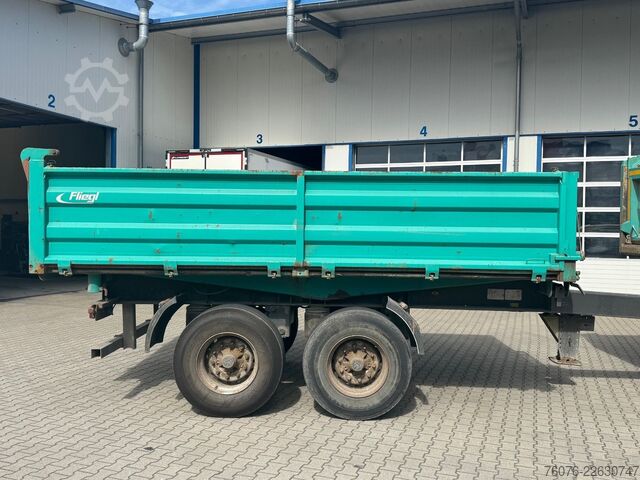 Reboque basculante trilateral FLIEGL 18t Tandem Stahl 3-Seiten Kipper