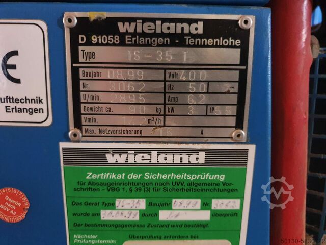 2x Wieland zuignap Wieland IS-30 T