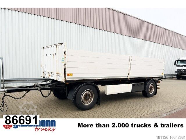 Remolque abierto con toldo Krone AZP 18 Baustoffanhänger