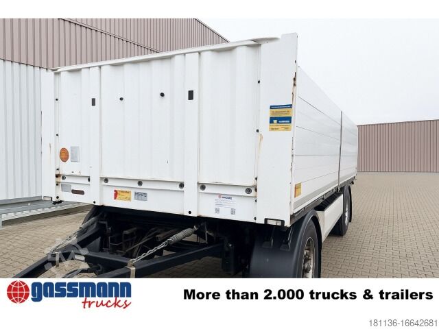 Remolque abierto con toldo Krone AZP 18 Baustoffanhänger