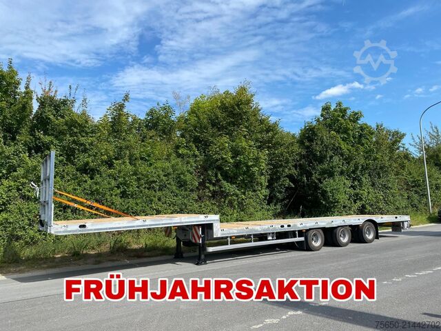 Nyitott félpótkocsi Möslein ST 3-Plato 9,4  3 Achs Satteltieflader Plato 45 t GGfür Fertigteile, Baumaschinen oder Container
