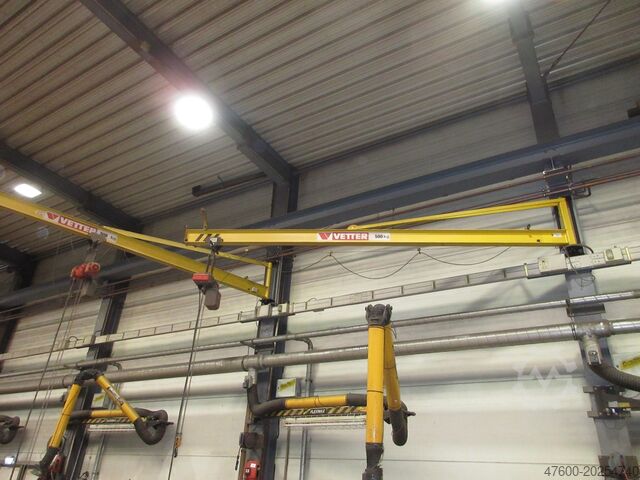 Wandschwenkkran Schwenkkran Kettenzug Vetter PW Demag Drehkran Hallenkran Kran Ausladung 5m NL 500Kg DC Kettenzug