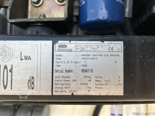 Kølet/frosset transport Schmitz Cargobull SKO 24 / Carrier Maxima 1000 -> Not Starting / ...