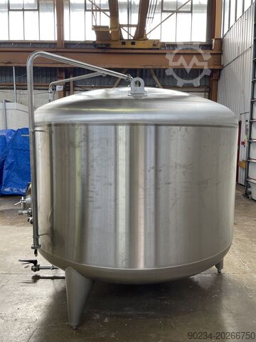 4.900 liter 304 roestvrijstalen opslagtank, 2.200 mm diameter x 1.000 mm rechte zijde Moeschle Behalterbau GmbH 4,900 Litre