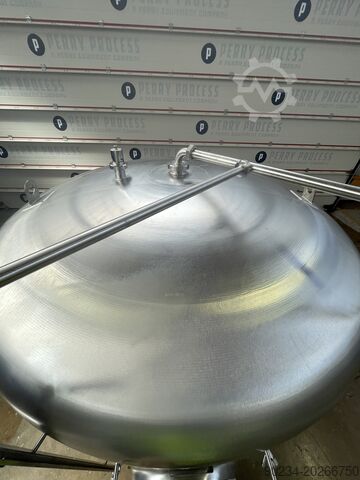 4.900 liter 304 roestvrijstalen opslagtank, 2.200 mm diameter x 1.000 mm rechte zijde Moeschle Behalterbau GmbH 4,900 Litre