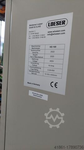 Szalagos csiszológép elszívással LÖSER KS 100 BA