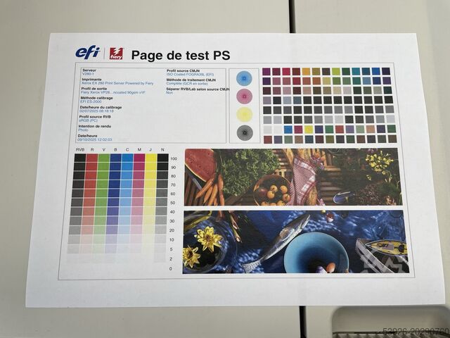 Digital printing machine Xerox Versant 280 incl. full trimming, Fiery, paperdeck