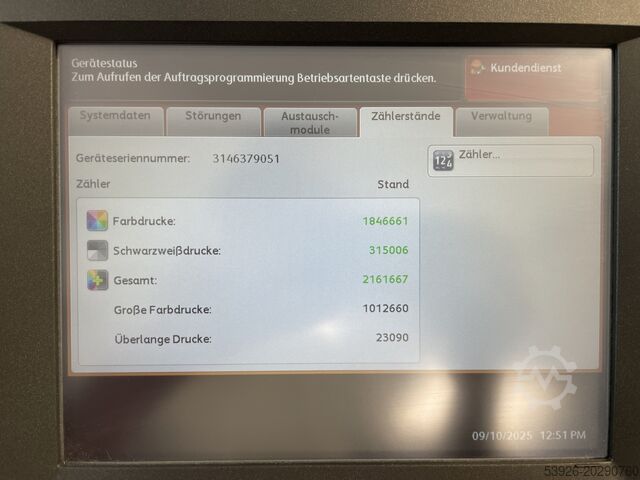 Digital printing machine Xerox Versant 280 incl. full trimming, Fiery, paperdeck