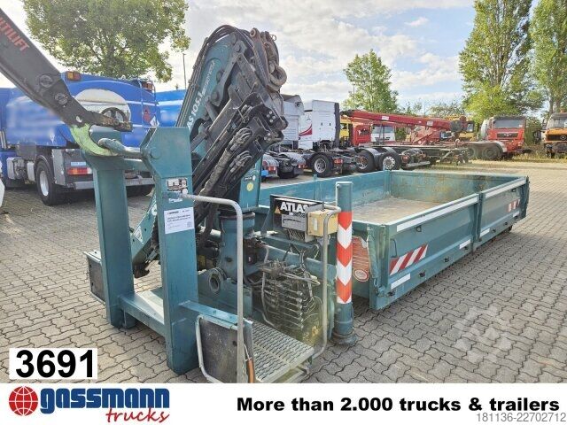 Roll-off konteyneri  K22, Abrollcontainer mit Kran Atlas 105.1, Funk,