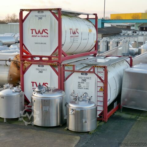 25.000 liter ISO-tankcontainer / verwarmbare/koelbare drukvat van V4A Van Hool 9496