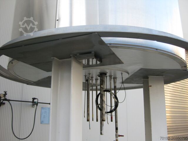 Ongebruikte, 10.000 liter tempereerbare drukvat van V2A voor cryogene vloeistoffen. 9162