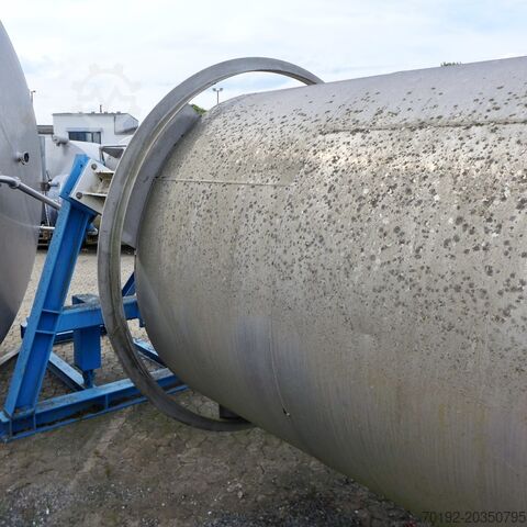 Ongebruikte, 10.000 liter tempereerbare drukvat van V2A voor cryogene vloeistoffen.  9162