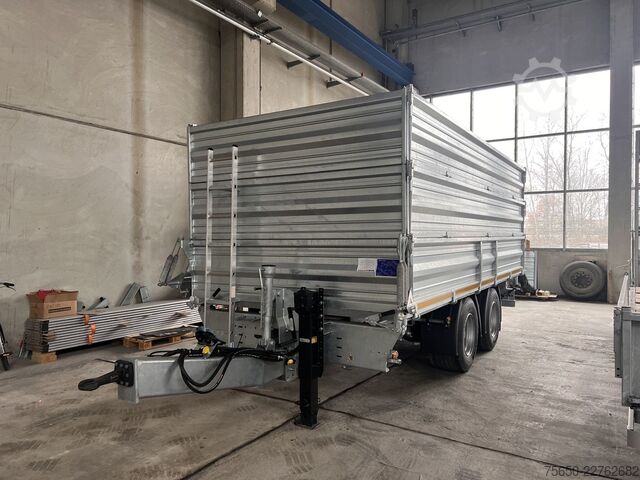 Kiepaanhangwagen Möslein TTD 19 AB  19 t Tandemkipper Tieflader, Breitbereifung 2 x Aufsatzbordwänden-- Neufahrzeug --