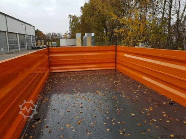Przyczepa wywrotka Möslein TTD13- BA Orange  13 t Tandem Kipper Tiefladermit Bordwand- Aufsatz-- Neufahrzeug --