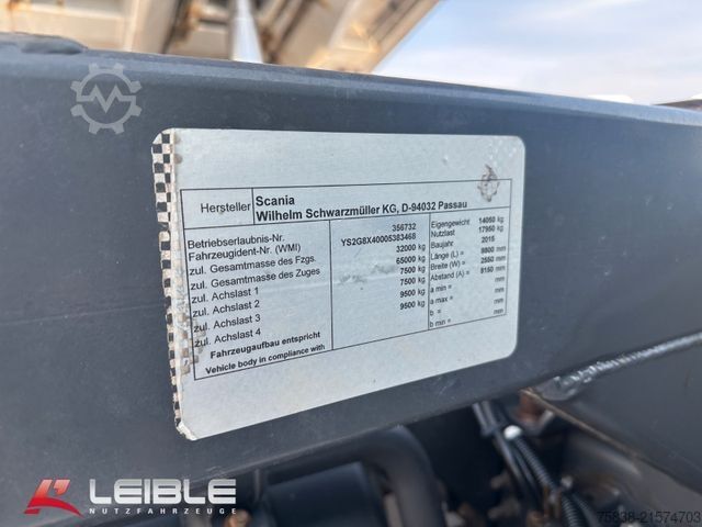 Camião basculante SCANIA G 450CB8x4MHZ*Bordmatik*Blattfeder*Retarder*