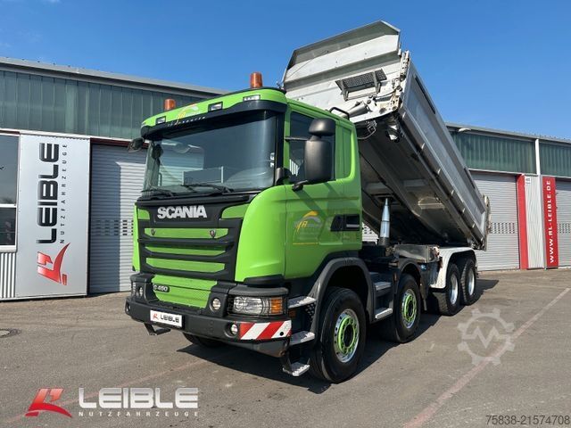 Camion basculante trilateral SCANIA G 450CB8x4MHZ*Bordmatik*Blattfeder*Retarder*