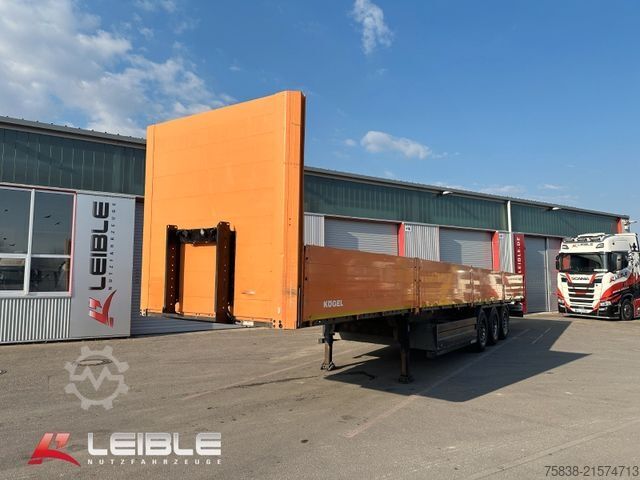Semirreboque com plataforma de trabalho KÖGEL SN 24*Bordwand Baustoff *Rungentaschen*SAF Achse