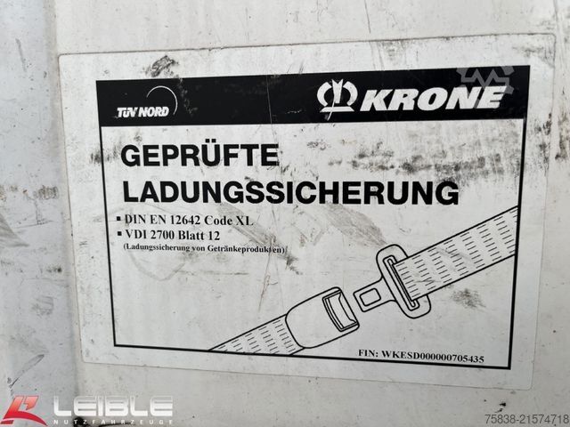 Semi-reboque aberto com lona KRONE SD*Tautliner*Code XL+Getränke*Liftachse*SAF*