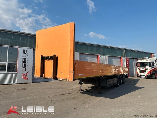 Semirreboque aberto KÖGEL SN 24*Bordwand Baustoff *Rungentaschen*SAF Achse